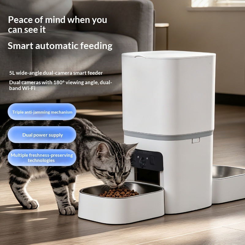 Comedero Automático Inteligente con Cámara para Perros y Gatos
